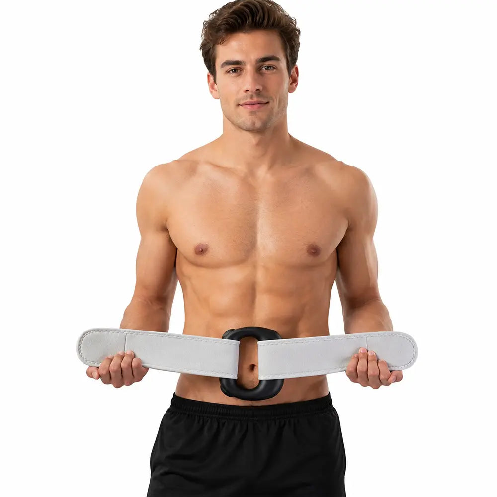 Turbo-Vibe Rechargeable Hands-Free Full Body Massage Device with 6 Speed and 6 Modes - Mini Ab Trainer for Muscle Recovery and Deep Tissue Relief, Ideal Gift for Men and Women