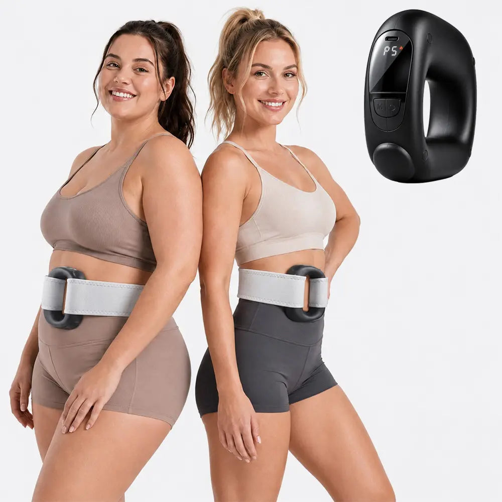 Turbo-Vibe Rechargeable Hands-Free Full Body Massage Device with 6 Speed and 6 Modes - Mini Ab Trainer for Muscle Recovery and Deep Tissue Relief, Ideal Gift for Men and Women