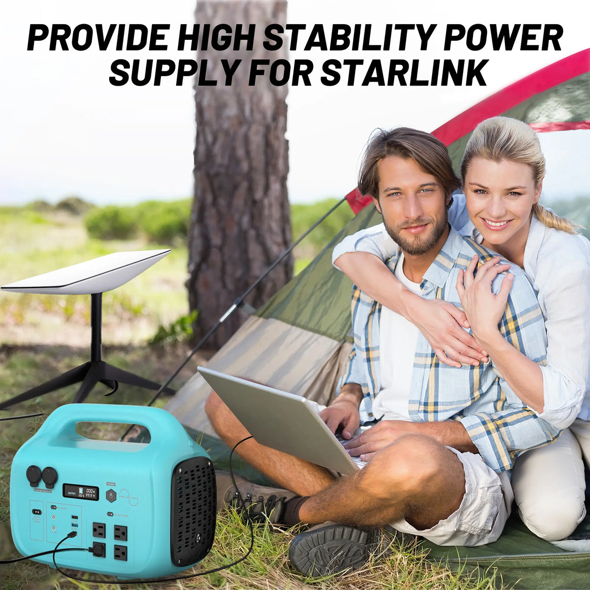 Tik Portable Power Bank - 1800W/1024Wh LiFePO4 Battery with Fast Charging, UPS Functionality, Multiple Outputs, and Solar Energy Storage for Camping, RV Travel, and Home Use (Optional Solar Panel Available)