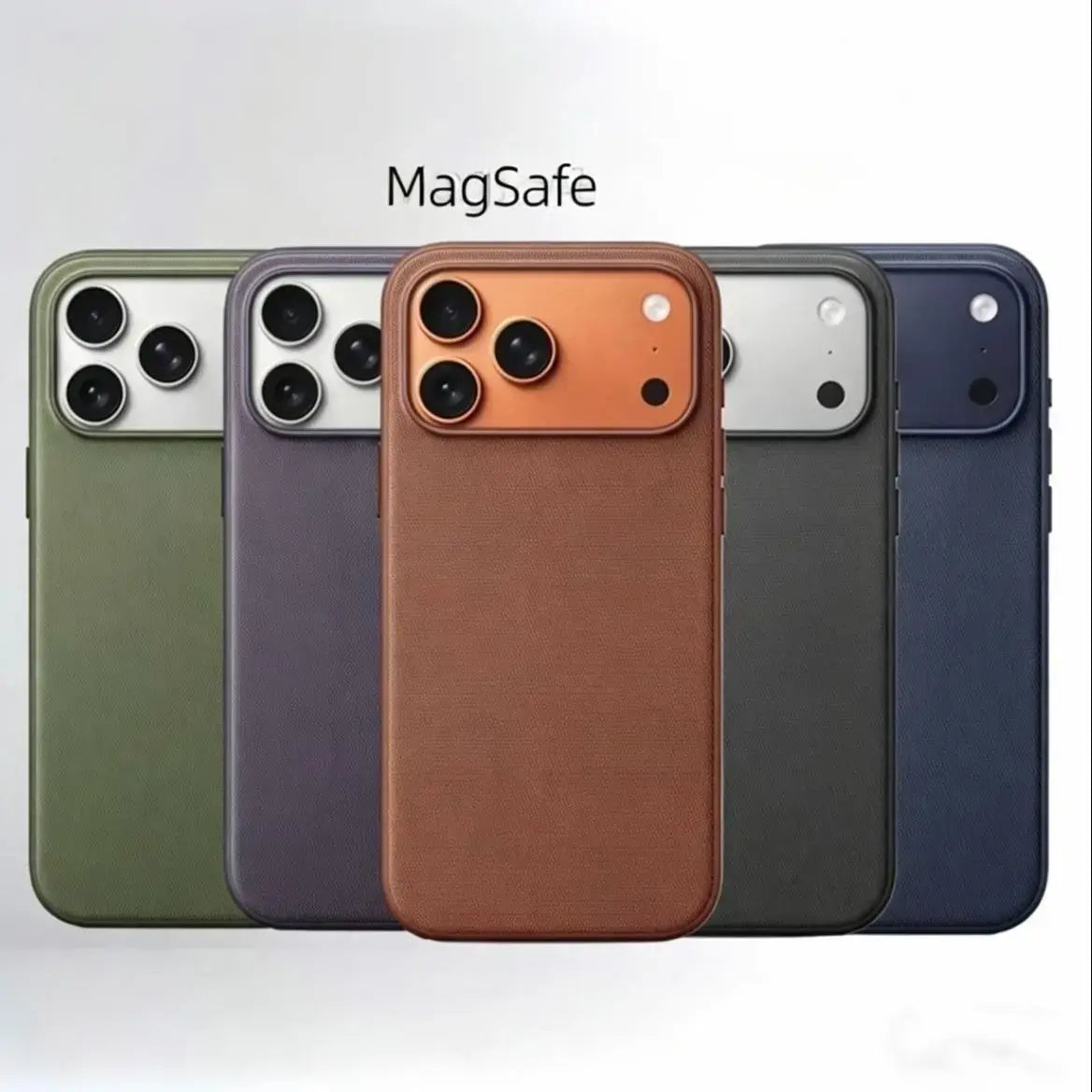 Woven Textured MagSafe-Compatible iPhone Series Case - Shockproof Protection with Raised Bezels and Anti-Slip Design for iPhone 18 Pro Max, 17 Pro Max, 16, 15, 14 Pro, Pro Max, and 13 Air Smartphones