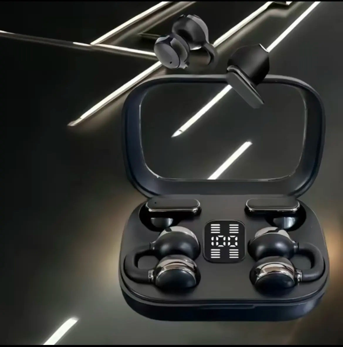 Wireless Bluetooth In-Ear and Ear Clip Sports Earphones for Music